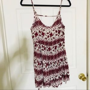 Classic Brandy Melville Red Roses Sun Dress